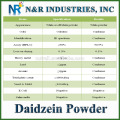 Grande quantité en stock et bon prix Daidzein Powder N ° CAS 486-66-8